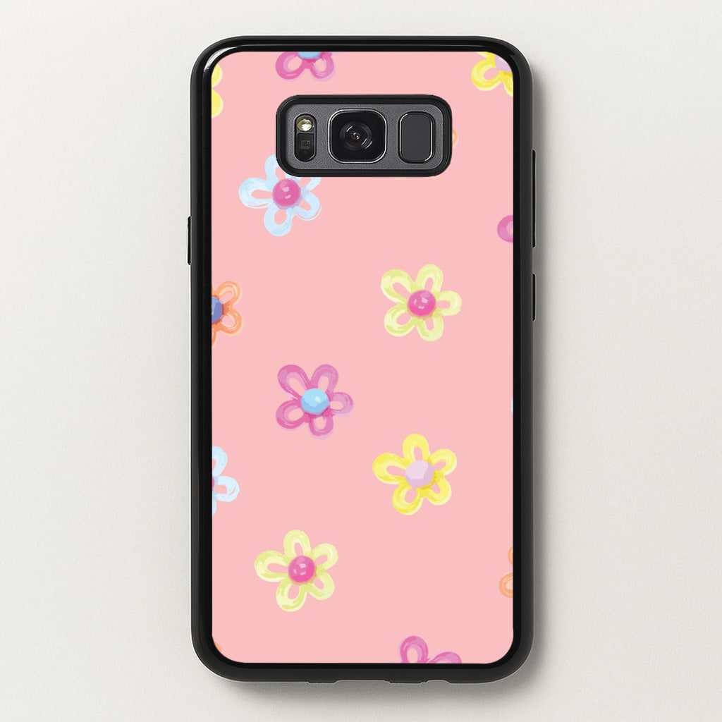 Flower Gems Pattern - Patterns Phone Case for Galaxy S8