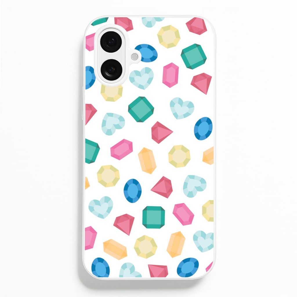 Cartoon Multicoloured Gems Pattern Phone Case