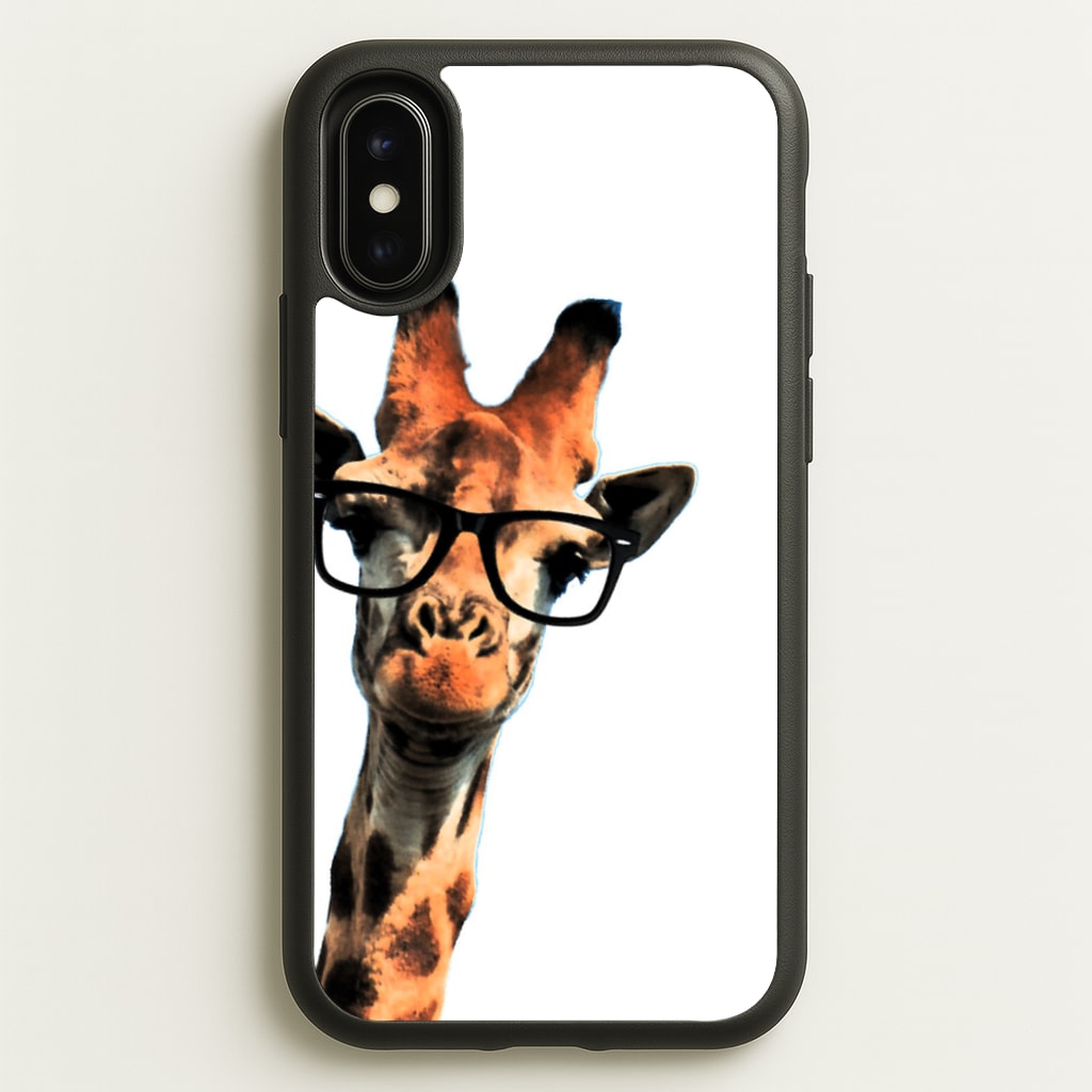 Hipster Giraffe Tumblr - Phone Case for iPhone X / XS