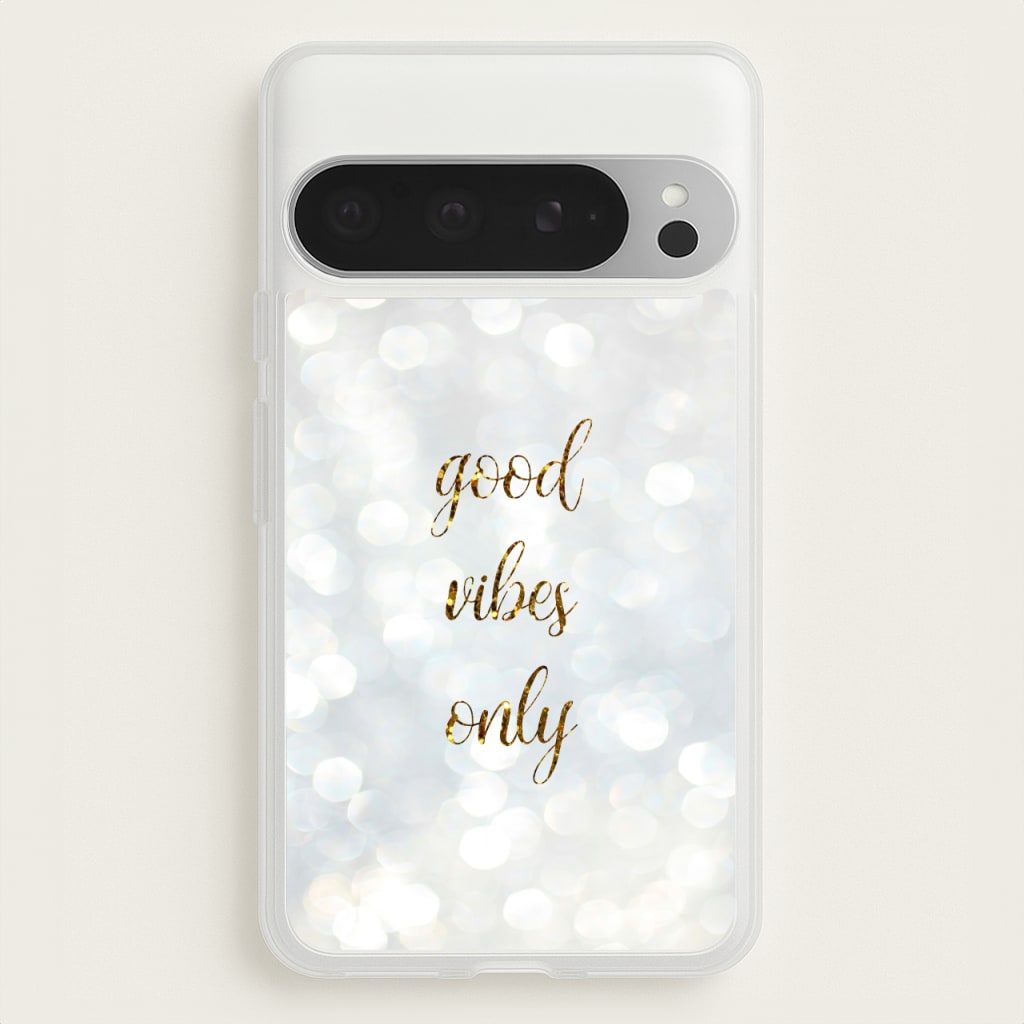 Good Vibes Only - Glittery - Christmas Phone Case for Google Pixel 9 Pro XL