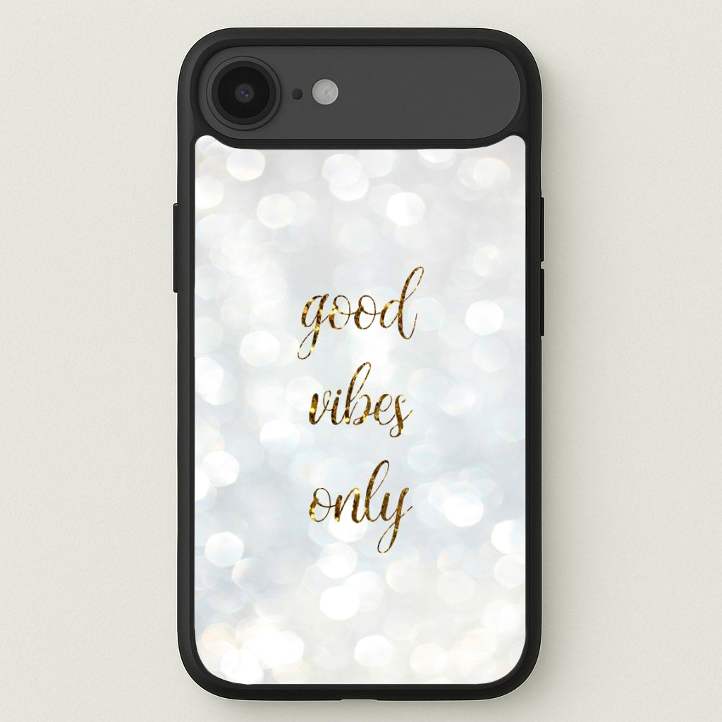 Good Vibes Only - Glittery Phone Case for iPhone 17 Air
