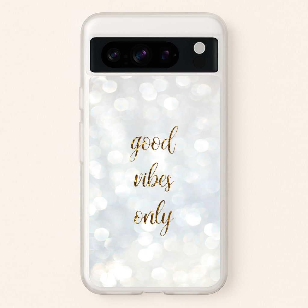 Good Vibes Only - Glittery - Christmas Phone Case for Google Pixel 8 Pro