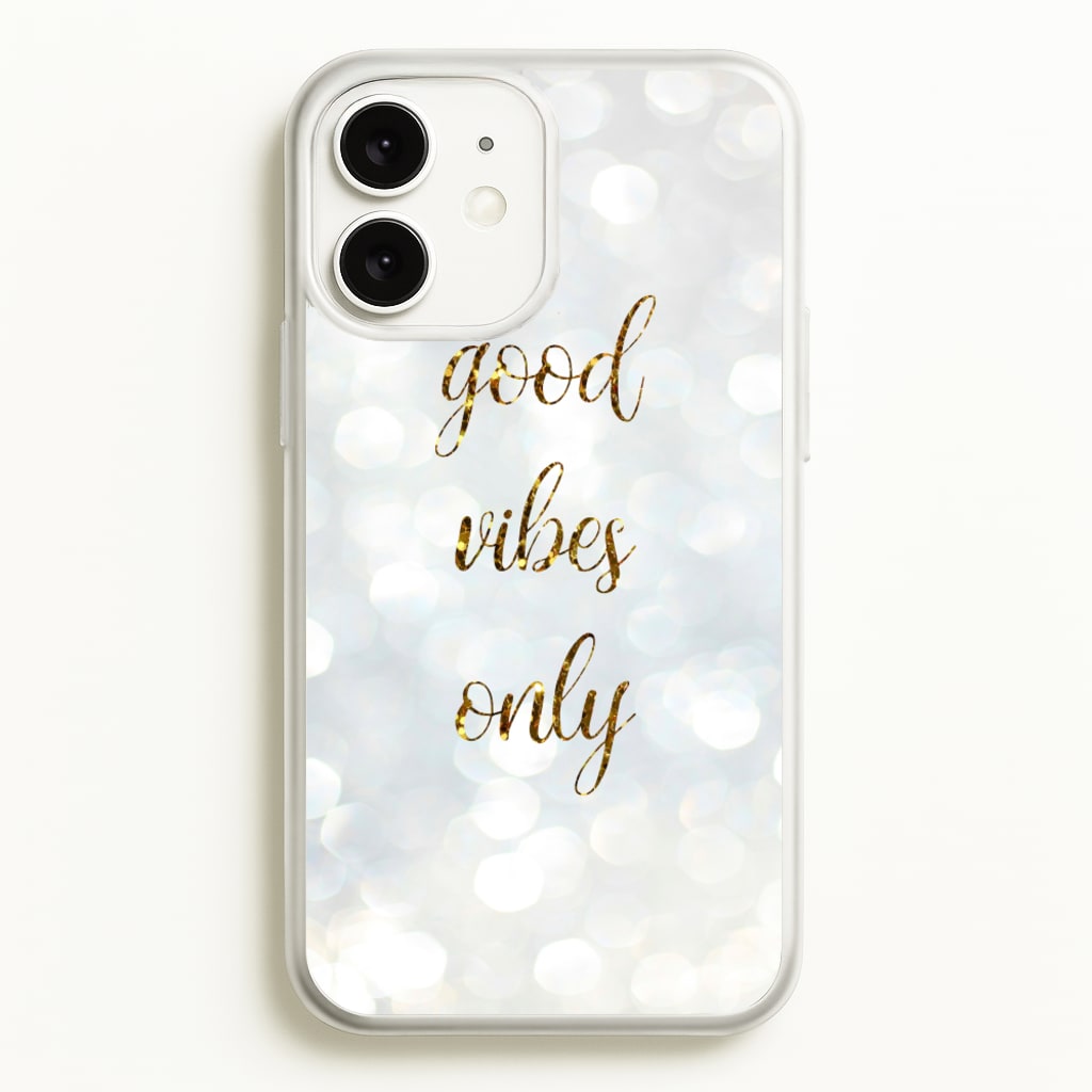 Good Vibes Only - Glittery - Christmas Phone Case for iPhone 11