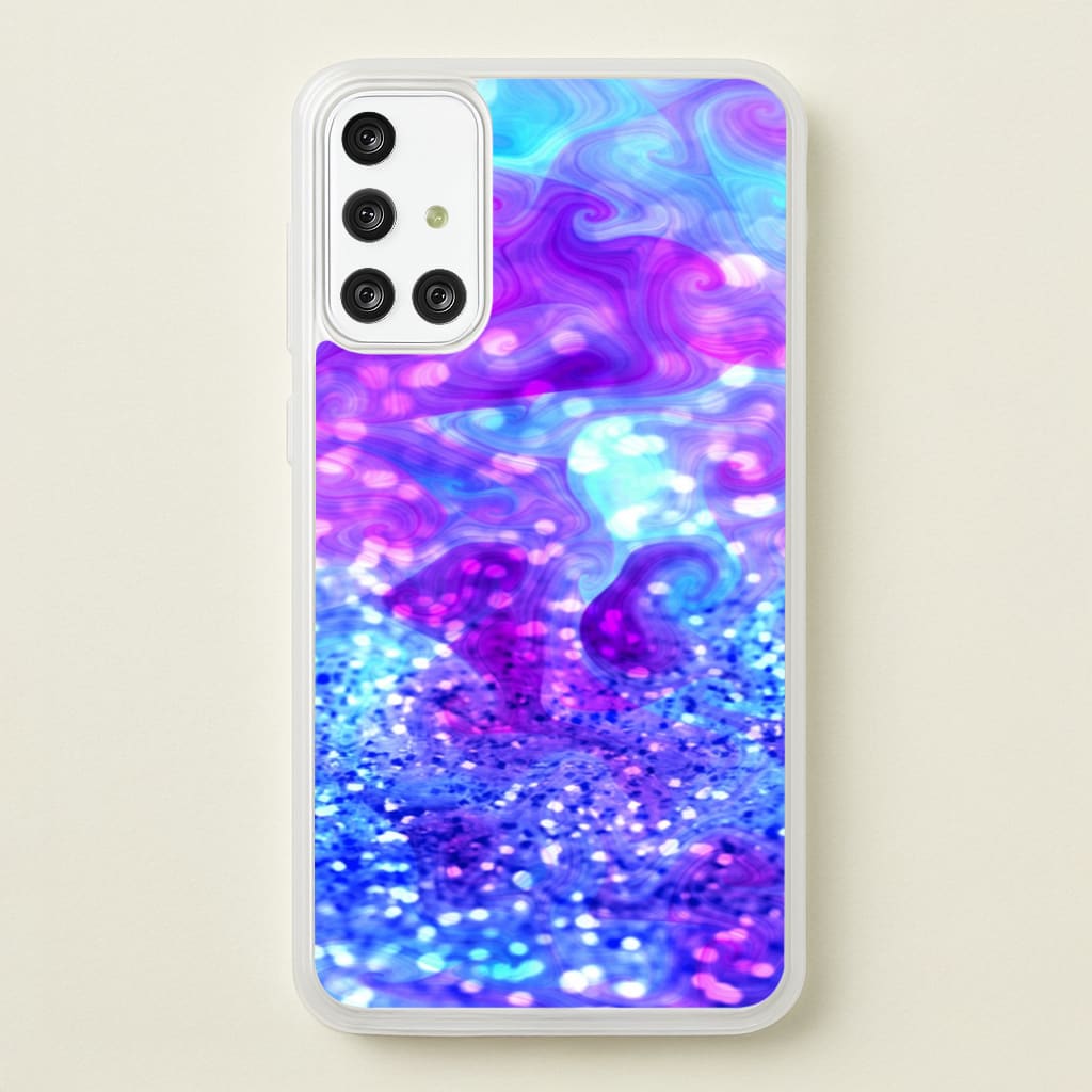 Glitter Swirl, Tumblr Stlye - Phone Case for Galaxy A71
