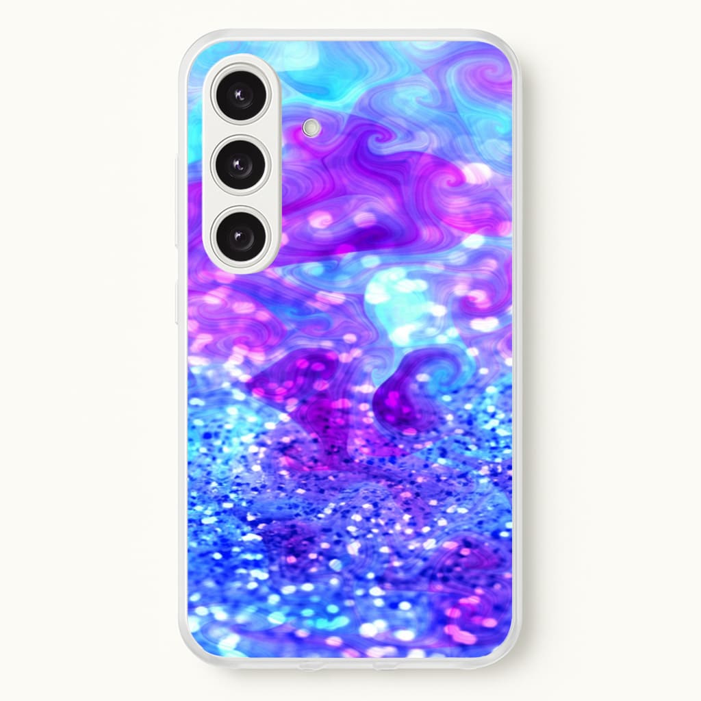 Glitter Swirl, Tumblr Stlye - Phone Case for Galaxy S25 Plus