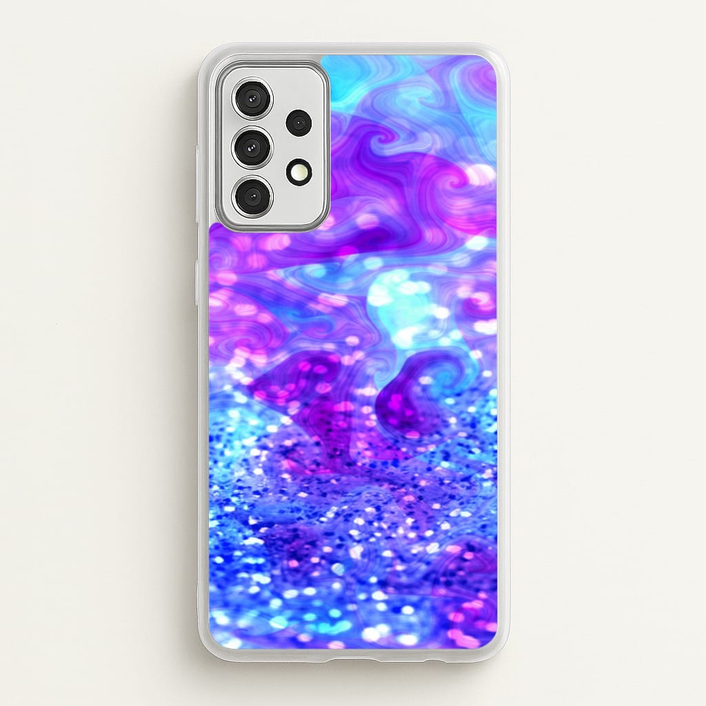Glitter Swirl, Tumblr Stlye - Phone Case for Galaxy A52 / A52s