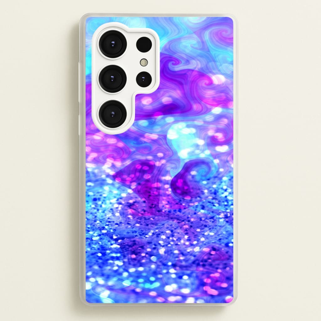 Glitter Swirl, Tumblr Stlye - Phone Case for Galaxy S25 Ultra
