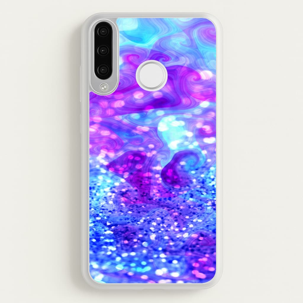 Glitter Swirl, Tumblr Stlye - Phone Case for Huawei P30 Lite