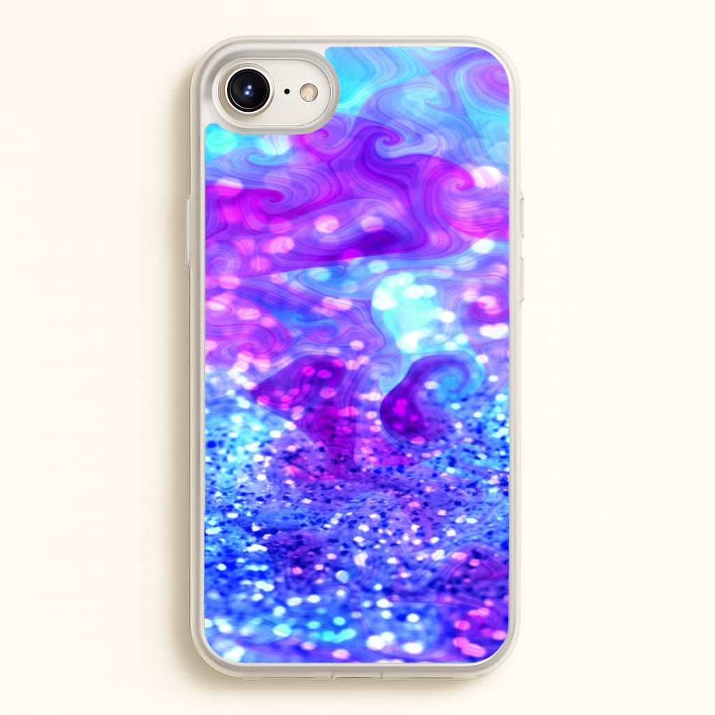 Glitter Swirl, Tumblr Stlye - Phone Case for iPhone 6 Plus / 7 Plus / 8 Plus