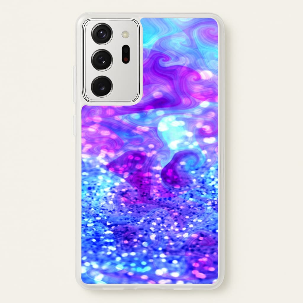 Glitter Swirl, Tumblr Stlye - Phone Case for Galaxy Note 20 Ultra