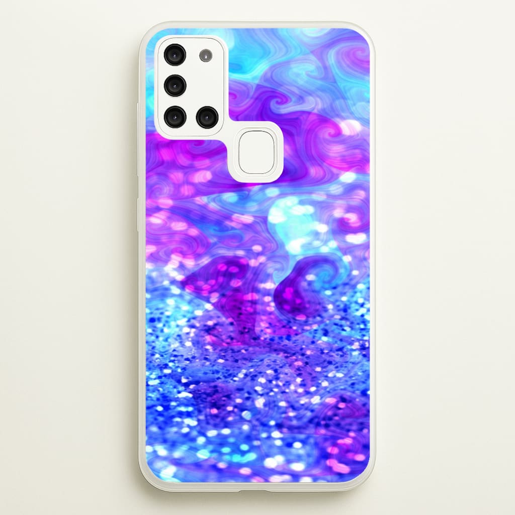 Glitter Swirl, Tumblr Stlye - Phone Case for Galaxy A21s