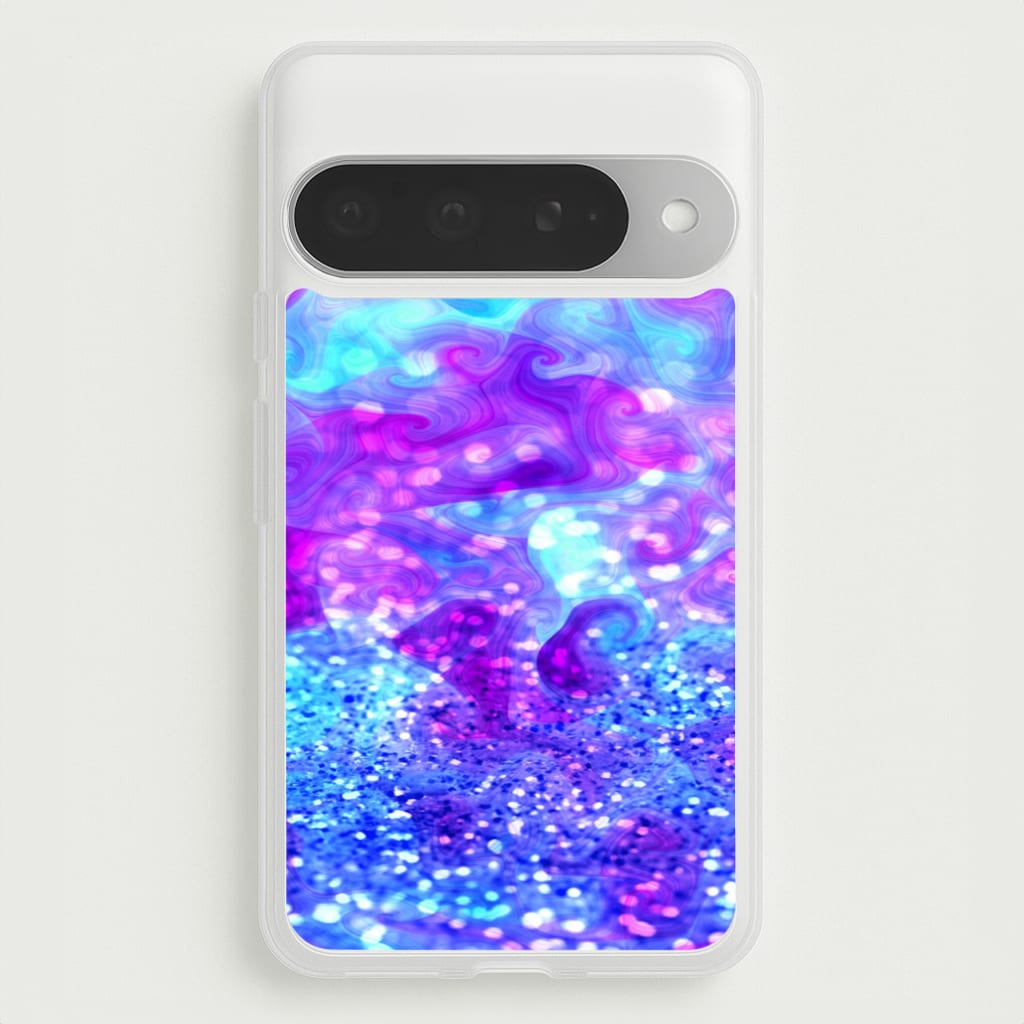 Glitter Swirl, Tumblr Stlye Phone Case for Google Pixel 10 Pro XL