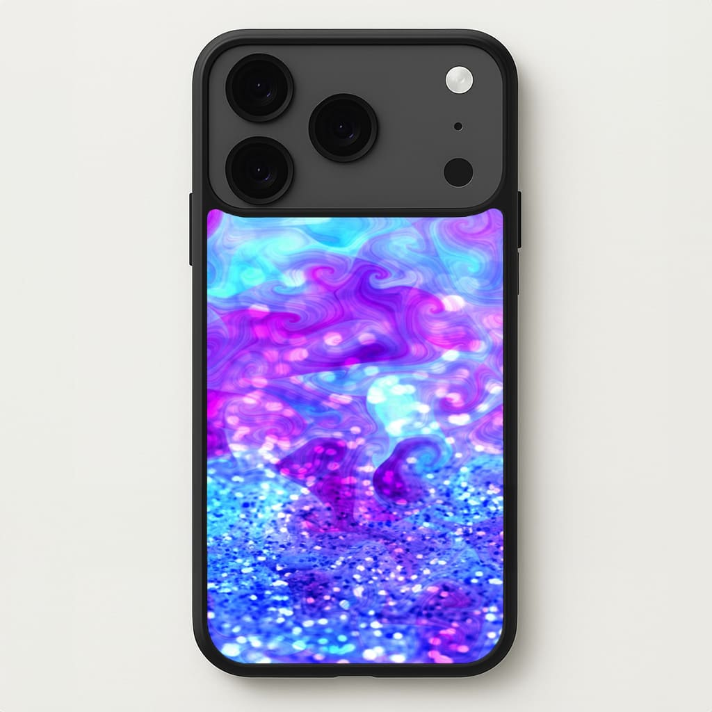 Glitter Swirl, Tumblr Stlye Phone Case for iPhone 17 Pro