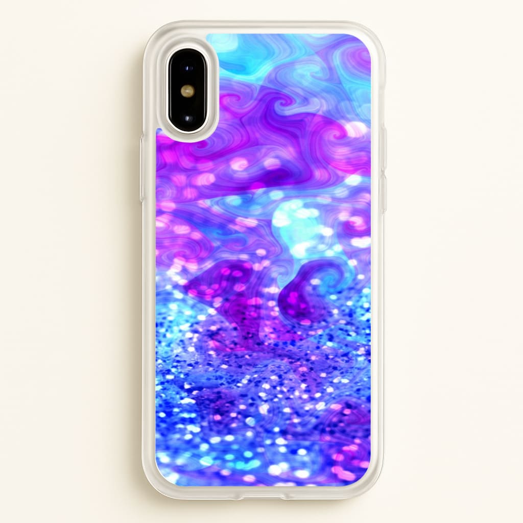 Glitter Swirl, Tumblr Stlye - Phone Case for iPhone X / XS