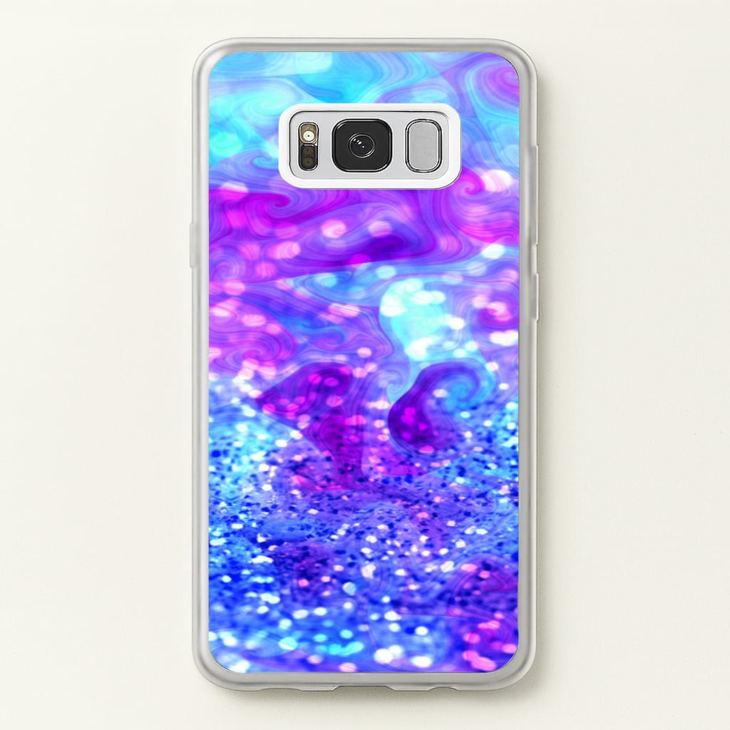 Glitter Swirl, Tumblr Stlye - Phone Case for Galaxy S8
