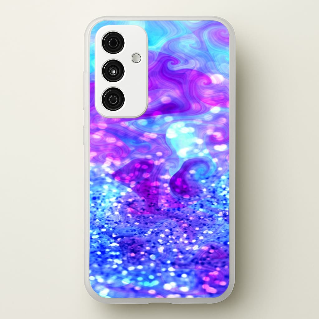 Glitter Swirl, Tumblr Stlye - Phone Case for Galaxy A35