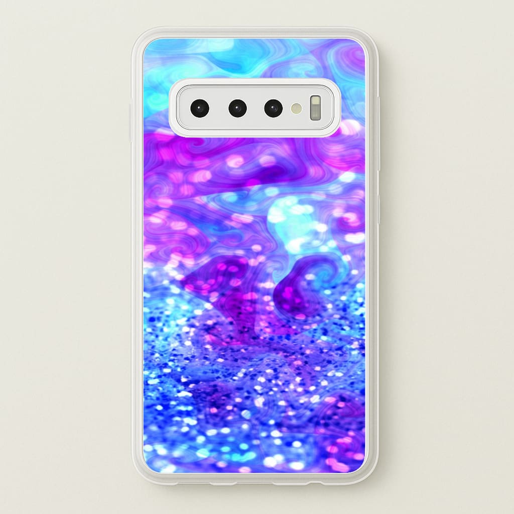Glitter Swirl, Tumblr Stlye - Phone Case for Galaxy S10