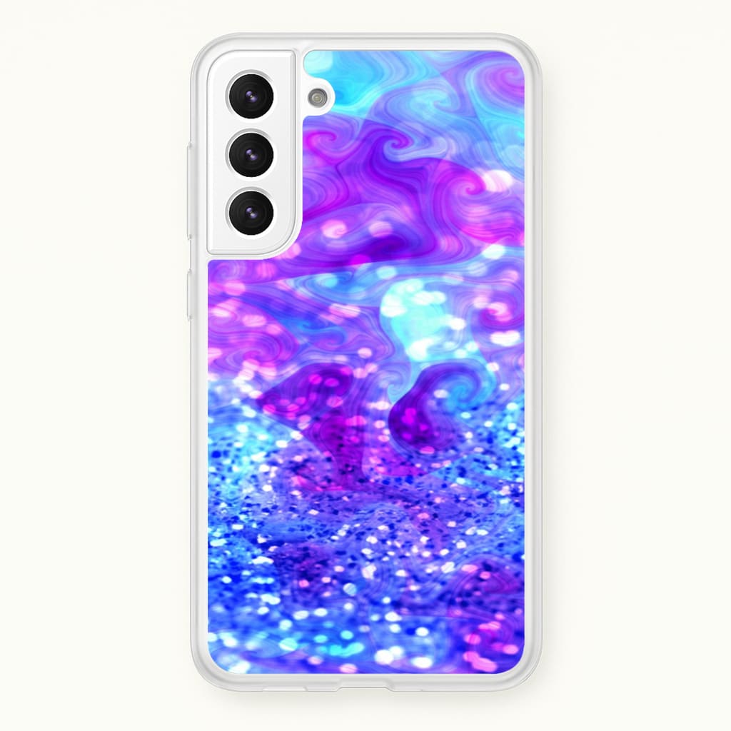 Glitter Swirl, Tumblr Stlye - Phone Case for Galaxy S21FE