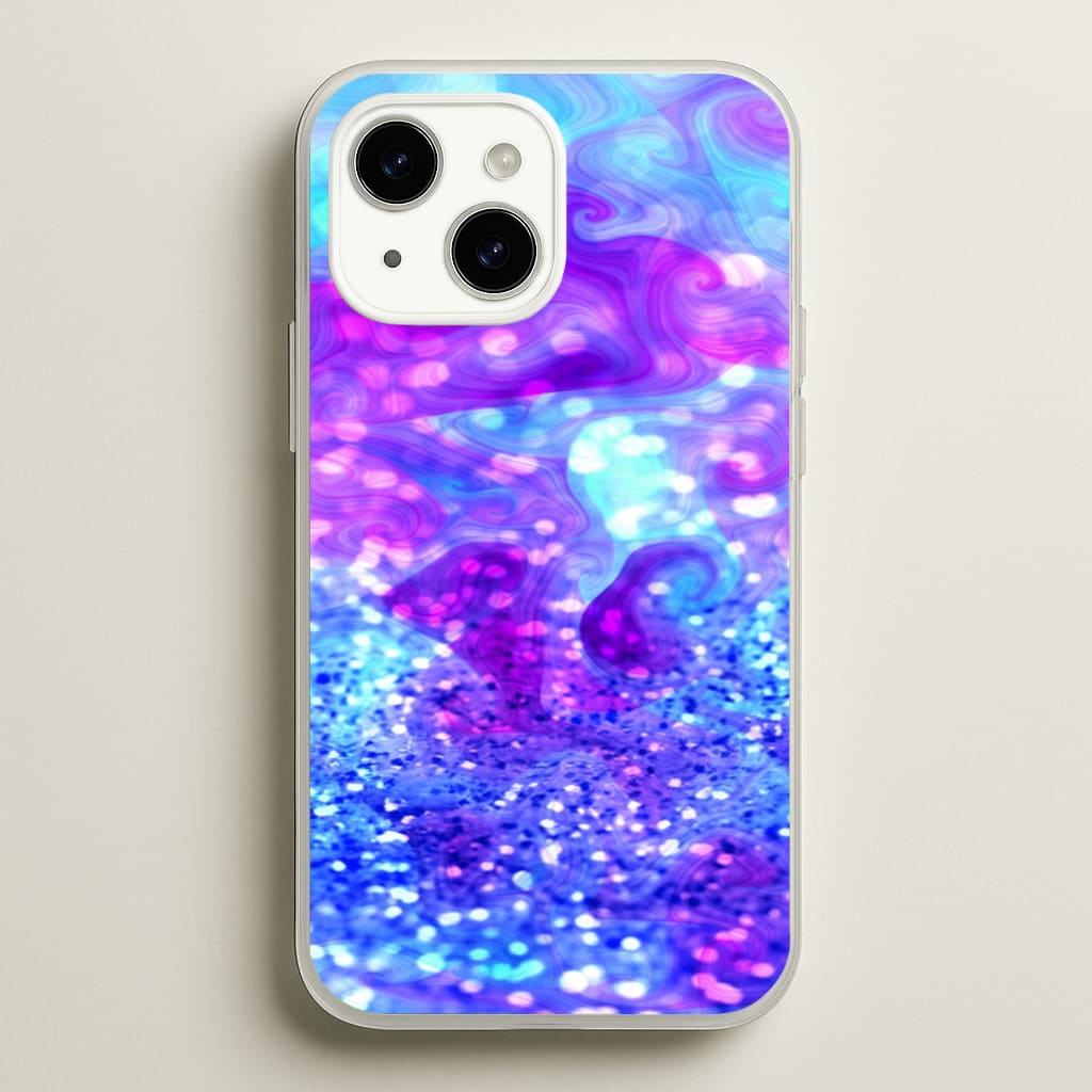 Glitter Swirl, Tumblr Stlye - Phone Case for iPhone 14