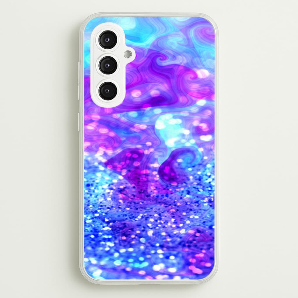 Glitter Swirl, Tumblr Stlye - Phone Case for Galaxy S23FE