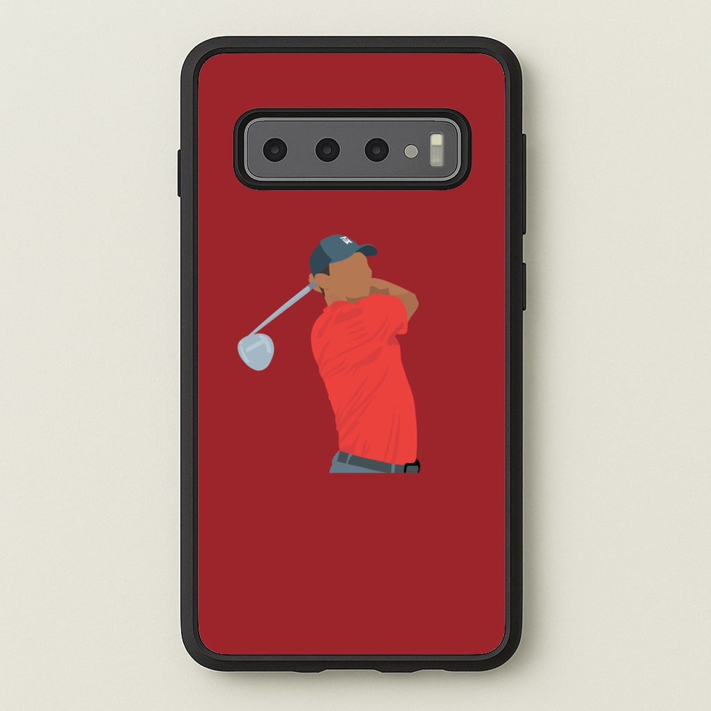 Tiger - Golf - Golf Phone Case for Galaxy S10 Plus