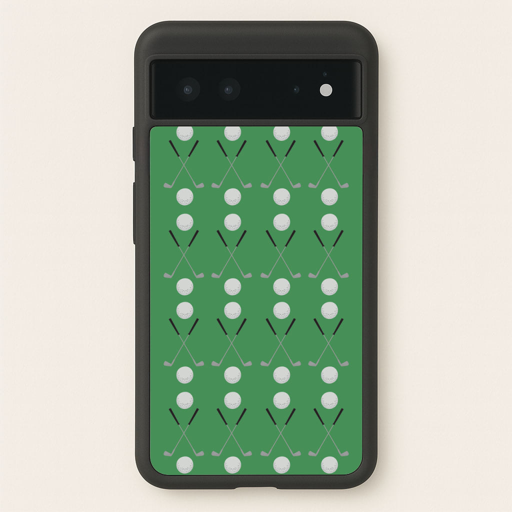 Golf clubs - Golf Phone Case for Google Pixel 6
