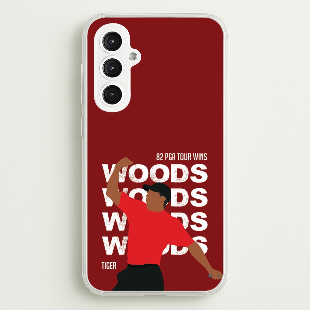 Woods Dark Red - Golf Phone Case for Galaxy S23FE