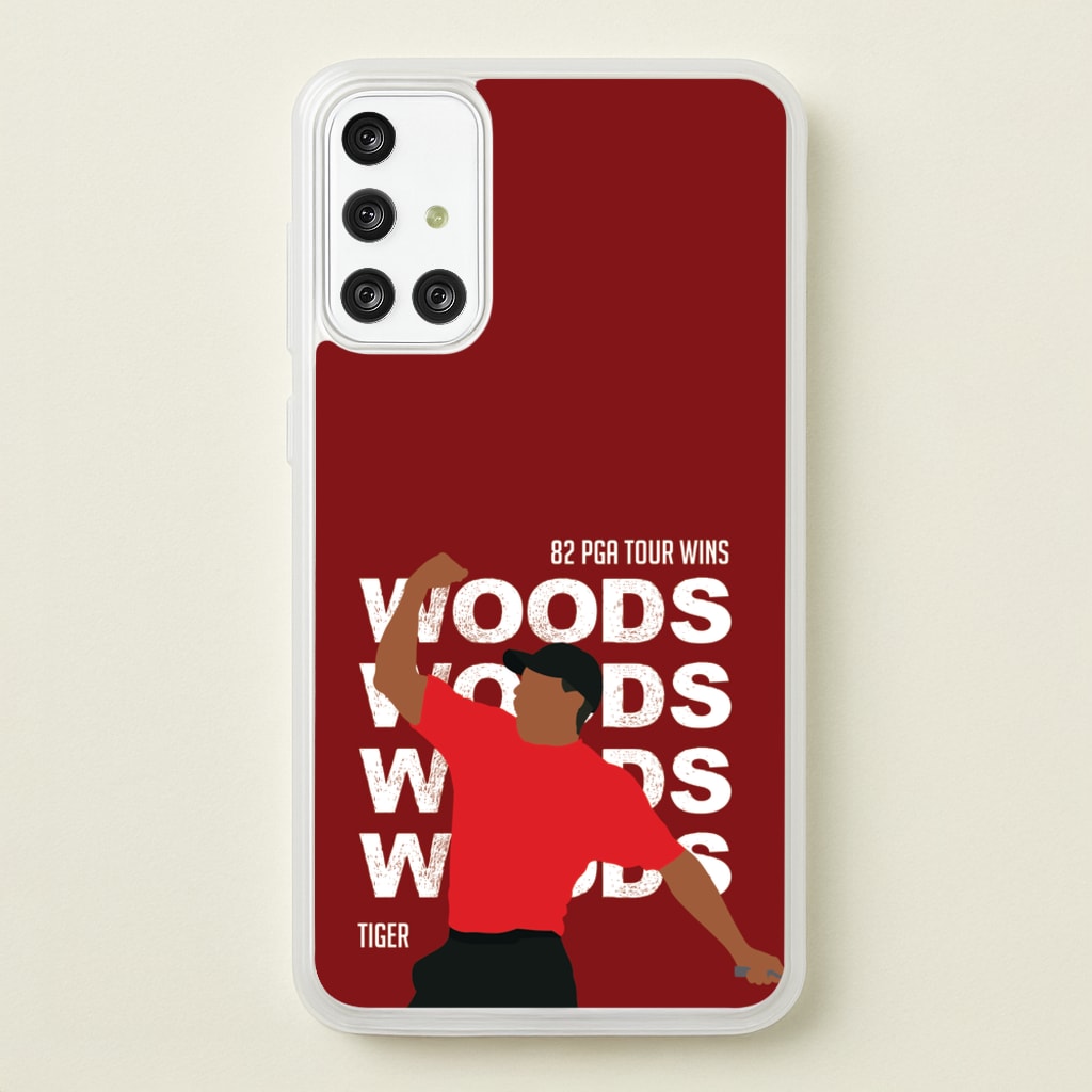 Woods Dark Red - Golf Phone Case for Galaxy A71