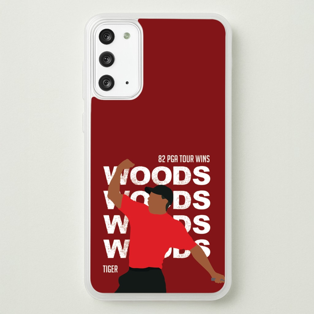 Woods Dark Red - Golf Phone Case for Galaxy Note 20