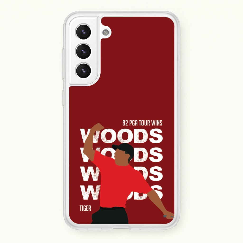 Woods Dark Red - Golf Phone Case for Galaxy S21FE