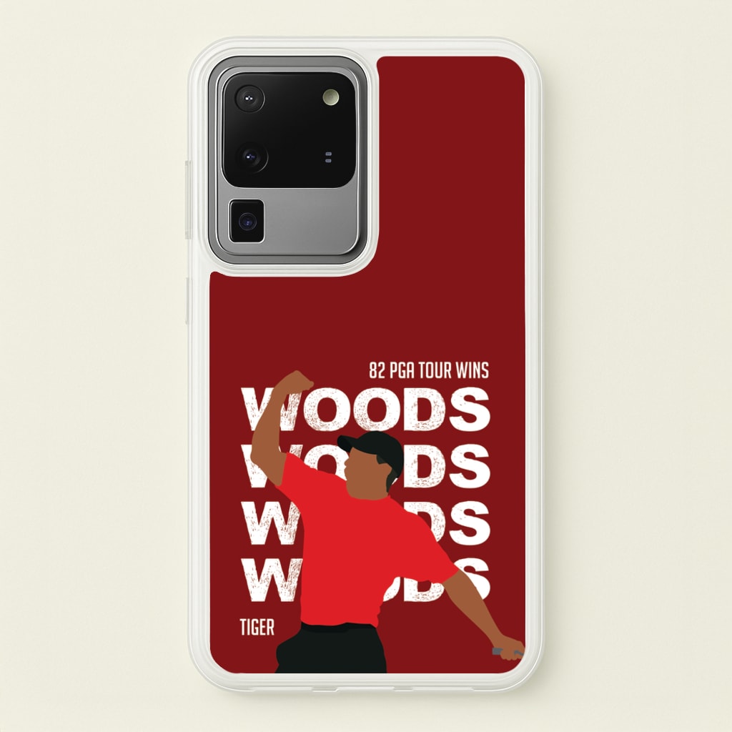 Woods Dark Red - Golf Phone Case for Galaxy S20 Ultra
