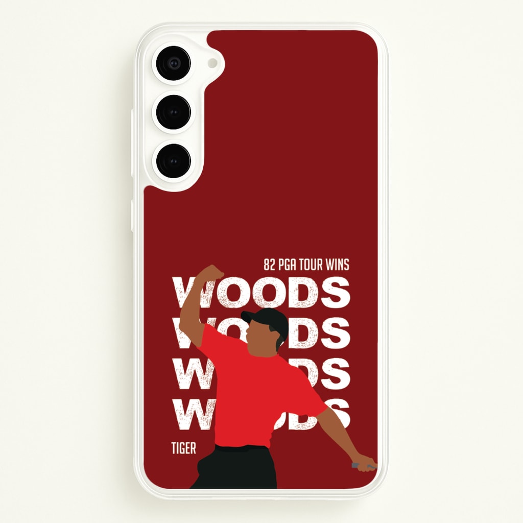 Woods Dark Red - Golf Phone Case for Galaxy S23 Plus