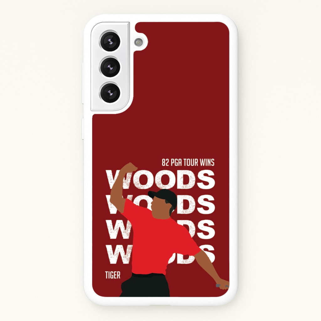 Woods Dark Red - Golf Phone Case for Galaxy S22 Plus
