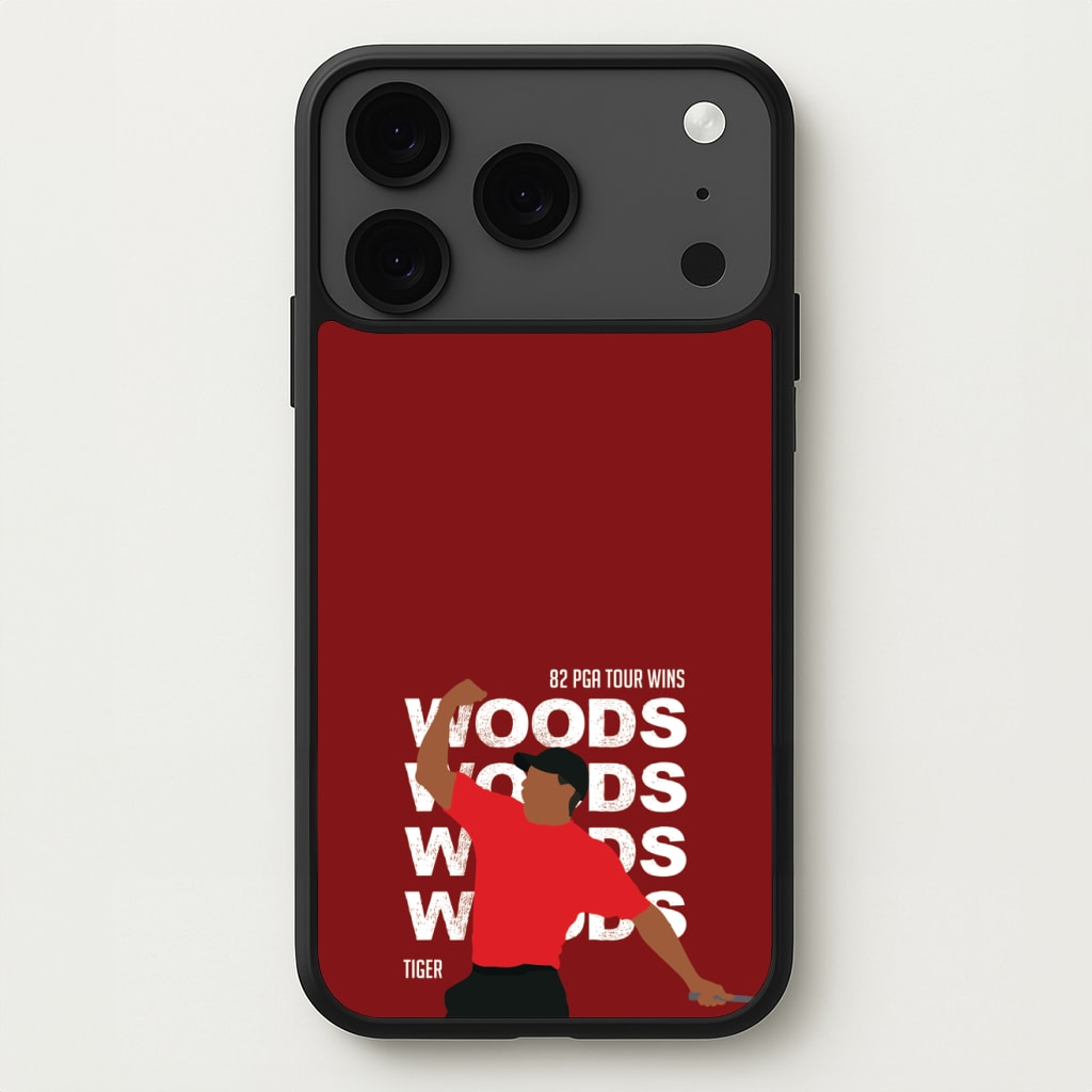 Woods Dark Red Phone Case for iPhone 17 Pro