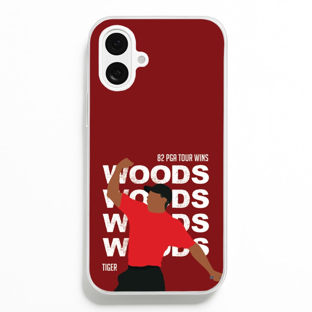 Woods Dark Red Phone Case