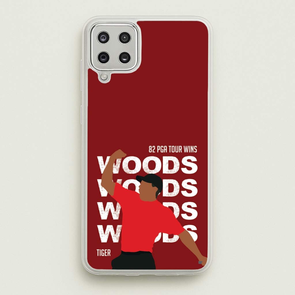 Woods Dark Red - Golf Phone Case for Galaxy A12