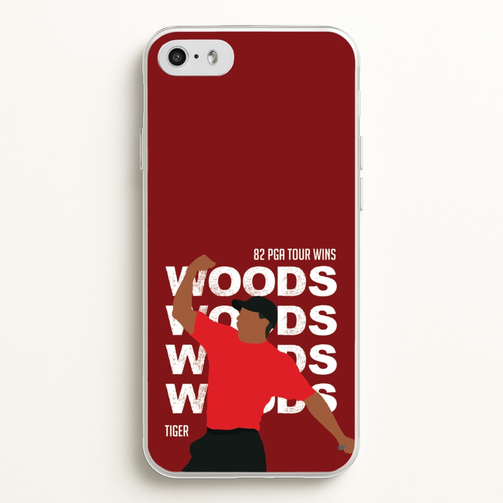 Woods Dark Red - Golf Phone Case for iPhone 5 / 5s / SE 2016