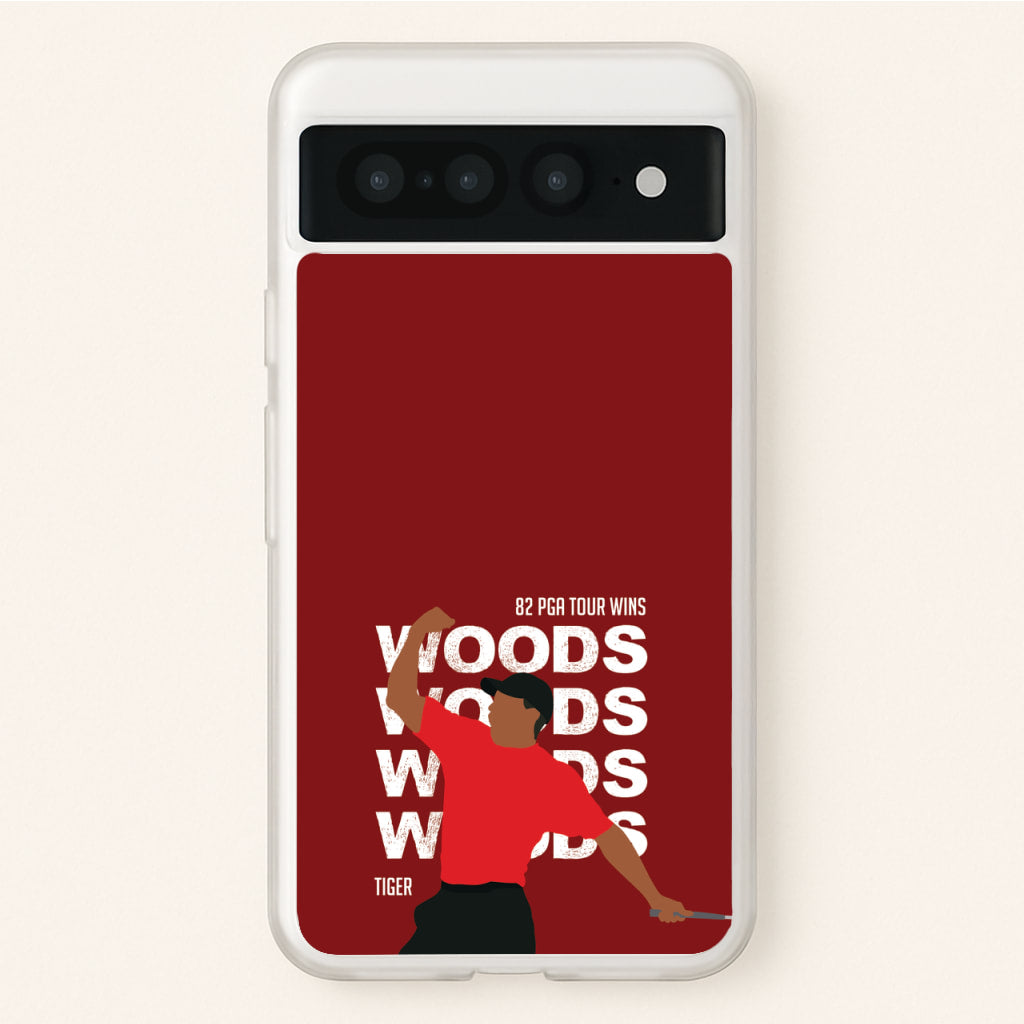 Woods Dark Red - Golf Phone Case for Google Pixel 7 Pro