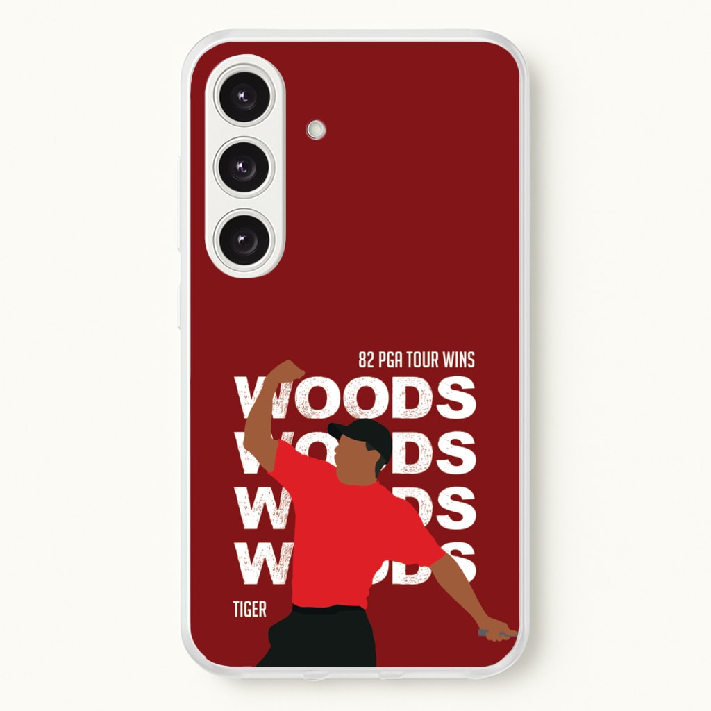 Woods Dark Red - Golf Phone Case for Galaxy S24