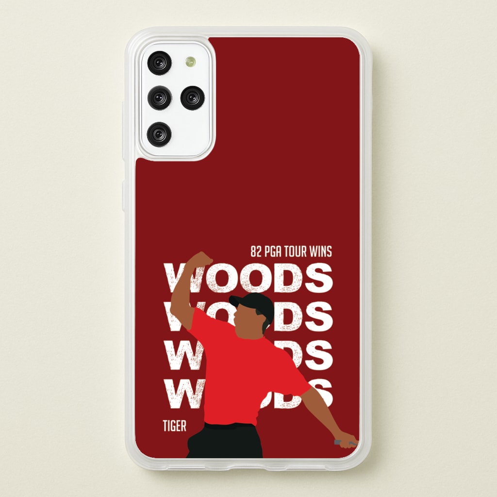 Woods Dark Red - Golf Phone Case for Galaxy S20 Plus