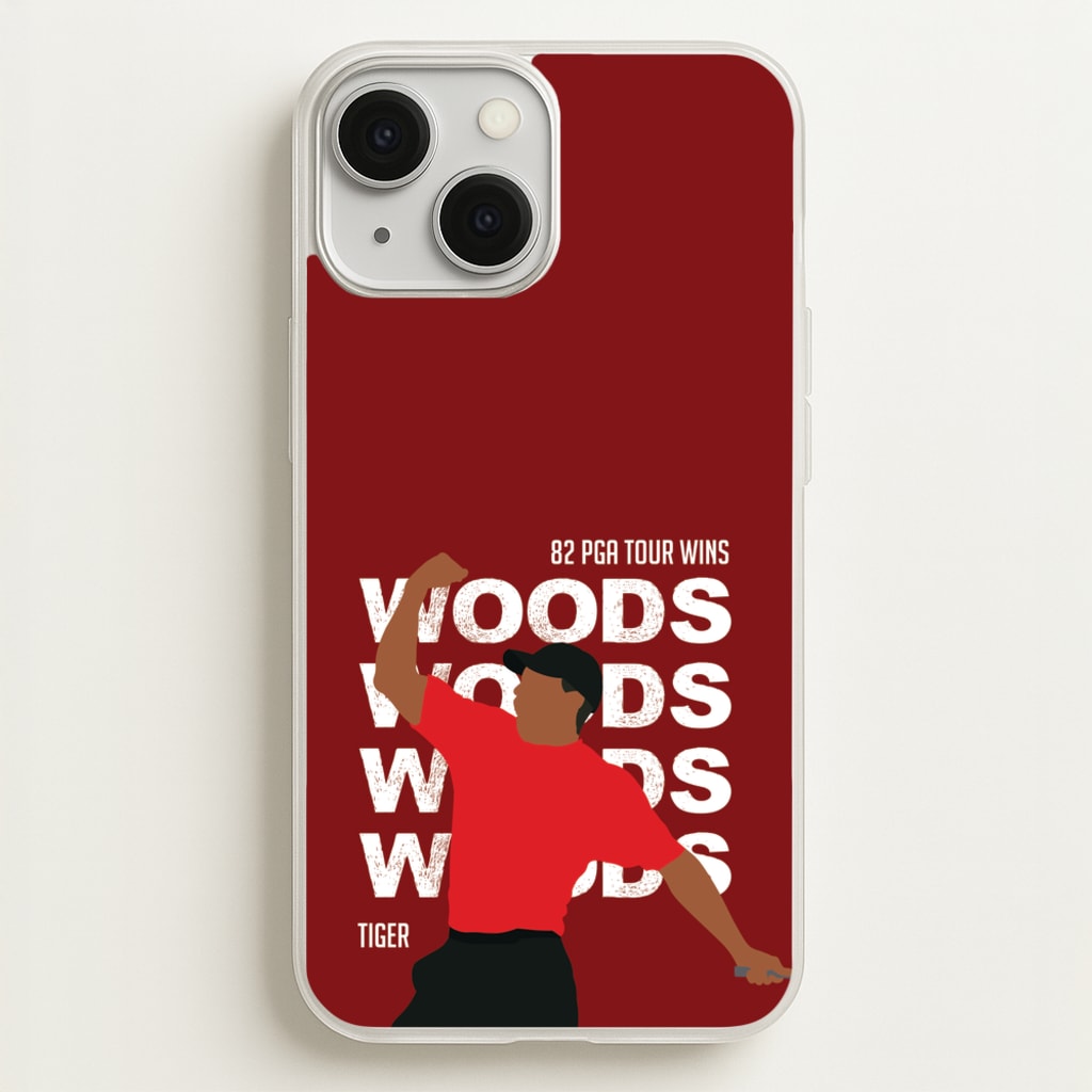 Woods Dark Red - Golf Phone Case for iPhone 13