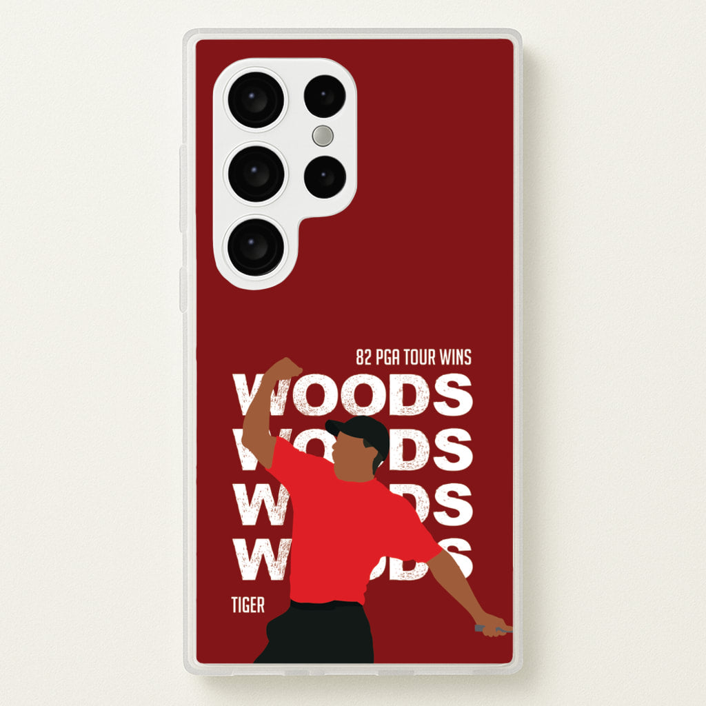 Woods Dark Red - Golf Phone Case for Galaxy S24 Ultra