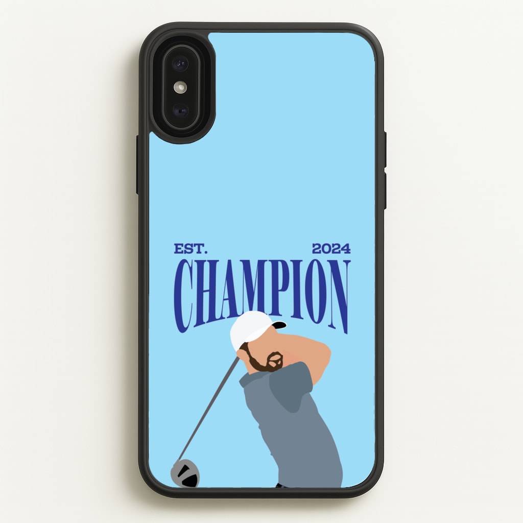 Schauffele Champion 2024 - Golf Phone Case for iPhone XS Max