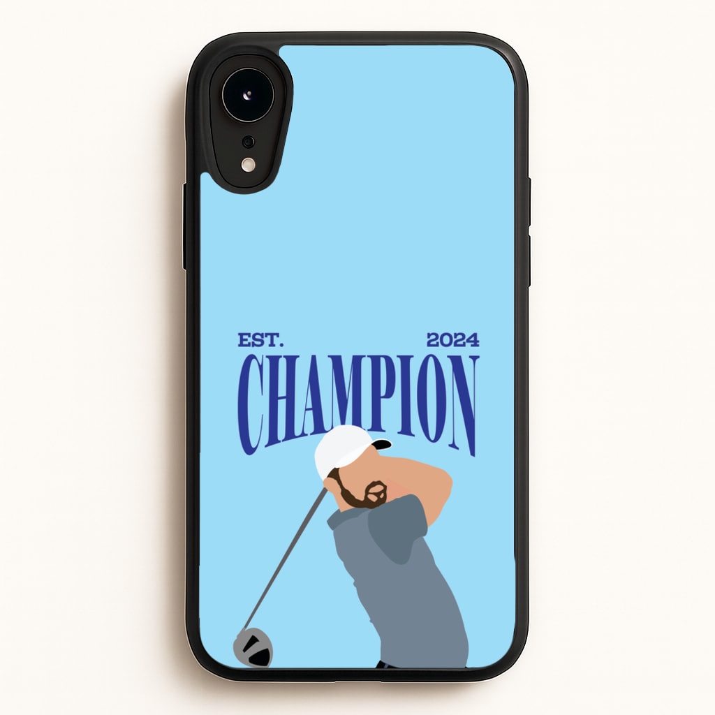 Schauffele Champion 2024 - Golf Phone Case for iPhone XR