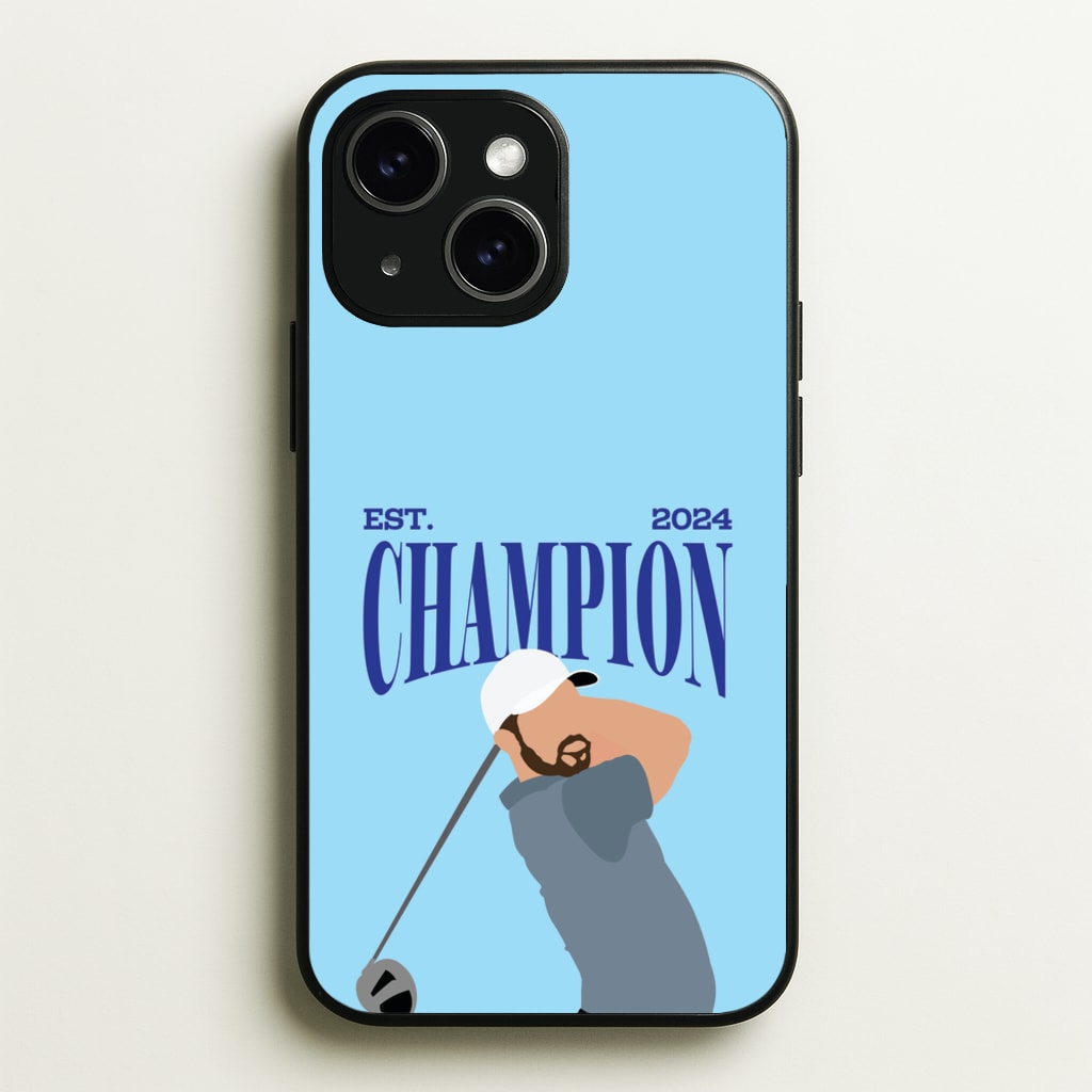 Schauffele Champion 2024 - Golf Phone Case for iPhone 15