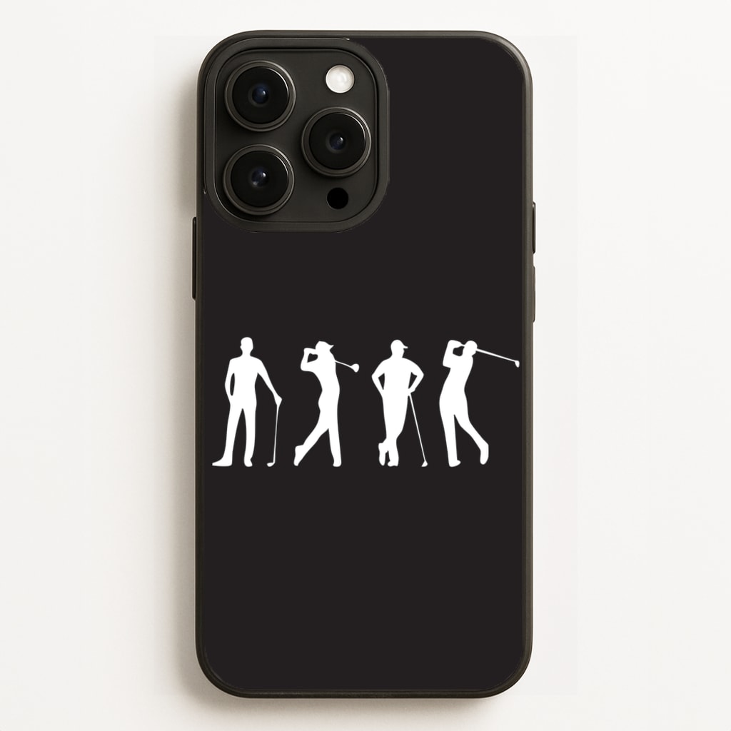 Golf Silhouettes - Golf Phone Case for iPhone 16 Pro Max