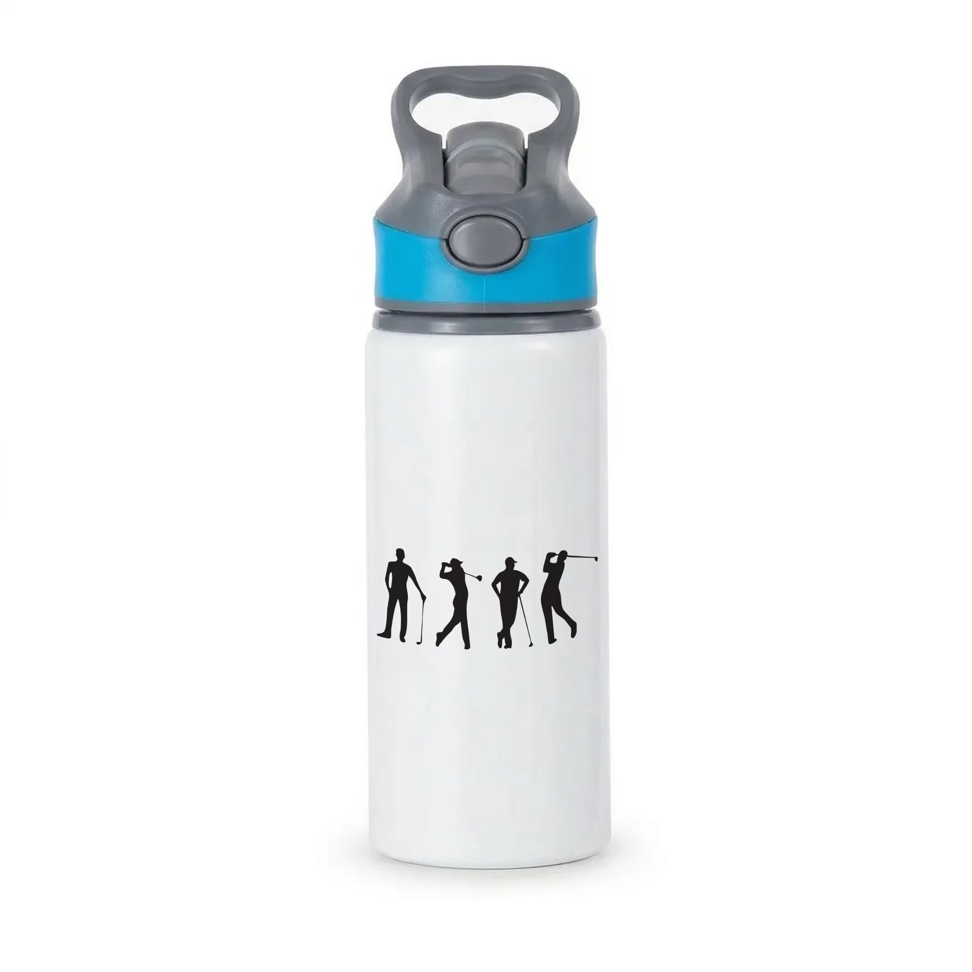 Golf Silhouettes Active Water Bottle - Blue