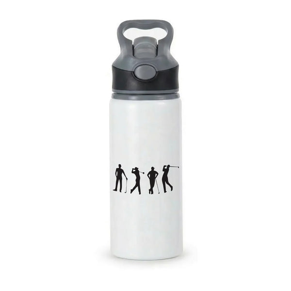Golf Silhouettes Active Water Bottle - Black