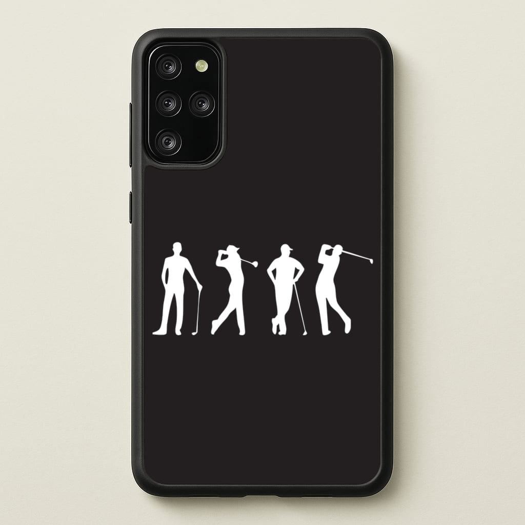 Golf Silhouettes - Golf Phone Case for Galaxy S20 Plus