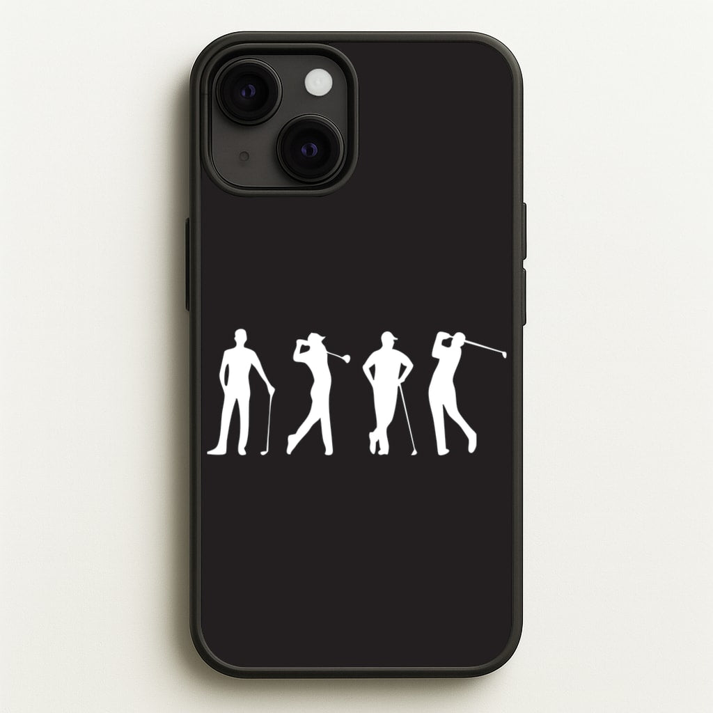 Golf Silhouettes - Golf Phone Case for iPhone 13 Mini